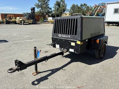 2006 Sullair 185DPQ S/A 185 CFM Towable Diesel Air Compressor Trailer bidadoo