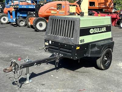 2018 Sullair 185DPQ 185 CFM S/A Towable Air Compressor Kubota Diesel bidadoo
