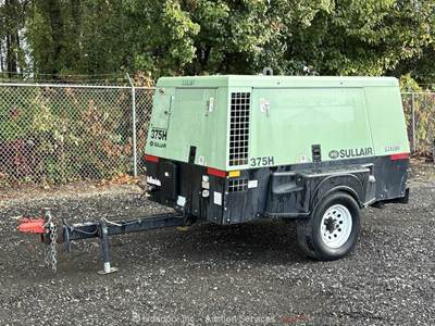 2019 Sullair 375H DPQ-JD3 375 CFM Towable Air Compressor John Deere bidadoo