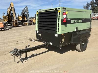 2018 Sullair 400HDPQ-CU 400 CFM Towable Air Compressor Cummins Diesel bidadoo