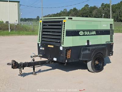 2019 Sullair 425DH Towable 425 CFM Air Compressor Perkins Diesel S/A bidadoo