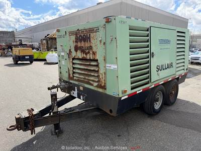 2007 Sullair 900HAF-CAT 900 CFM Towable Cooled Air Compressor CAT Diesel bidadoo