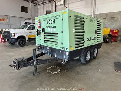 2019 Sullair 900HAF DTQ CA3 900 CFM Towable Air Compressor bidadoo -Repair