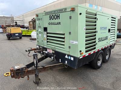 2012 Sullair 900HAFDTQ-CA3 900 CFM Towable Air Compressor CAT Diesel bidadoo