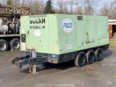 Sullair 900XH Tri-Axle Towable 900 CFM Air Compressor Trailer CAT -Parts/Repair