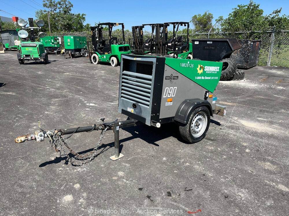 2018 Sullivan D90PKUSB 90 CFM CFM Towable Air Compressor bidadoo For ...