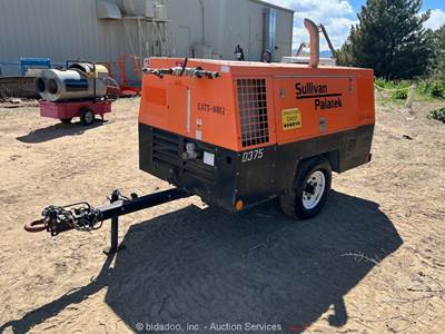 2015 Sullivan Palatek D375 375 CFM Towable Air Compressor Diesel -Parts/Repair