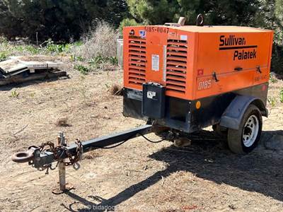 2014 Sullivan Palatek DF185P3IZ 185 CFM Towable Air Compressor -Parts/Repair