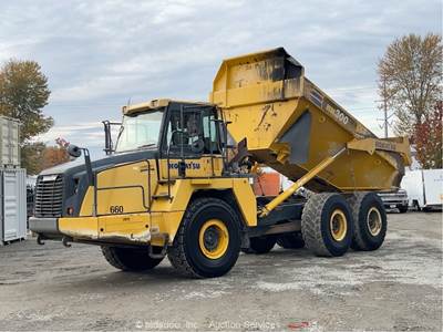 2012 Komatsu HM300-3 6X6 Articulated Dump Truck 30-Ton Haul Off-Road ADT bidadoo
