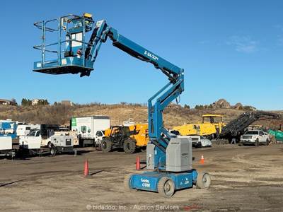 2014 Genie Z-34/22N 34' Electric Articulating Boom Lift Aerial Platform bidadoo