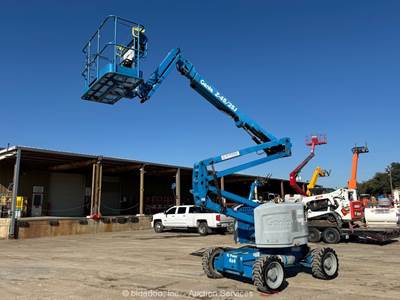 2017 Genie Z-45/25J 45' 4WD Dual Fuel Articulating Boom Lift Man Aerial bidadoo