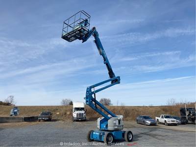 2014 Genie Z-45/25J 45' Electric Articulating Boom Lift Man Aerial Jib bidadoo