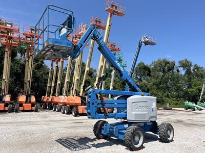 2015 Genie Z-45/25J 45' 4WD Dual Fuel Articulating Boom Lift Man Aerial bidadoo