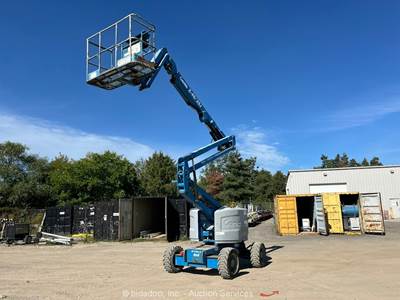 2014 Genie Z-45/25J 46' 4WD Dual Fuel Articulating Boom Lift Man Jib bidadoo