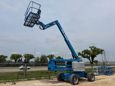 2011 Genie Z-60/34 60' 4WD D/F Articulating Boom Lift Aerial Manlift bidadoo