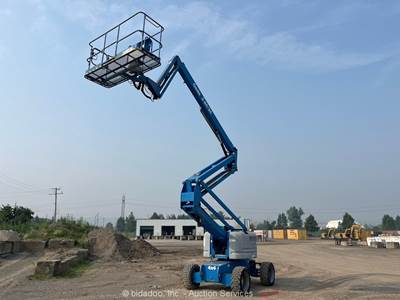 2014 Genie Z-60/34 60' 4WD Diesel Articulating Boom Lift Man bidadoo -Repair
