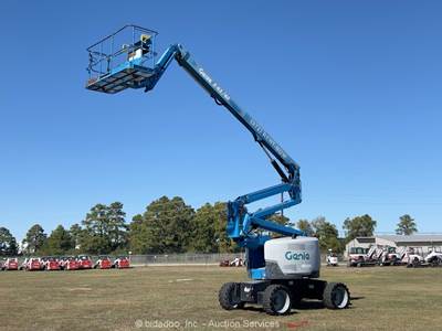 2017 Genie Z-62/40 62' 4WD Diesel Articulating Boom Lift Platform Aerial bidadoo