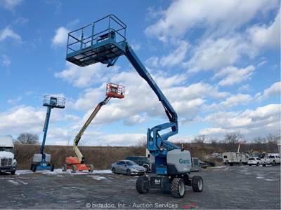 2015 Genie Z-62/40 62' 4WD Diesel Articulating Boom Lift Man Aerial bidadoo