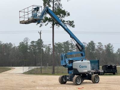 2015 Genie Z-62/40 62' 4WD Diesel Articulating Boom Lift Man Aerial MEWP bidadoo