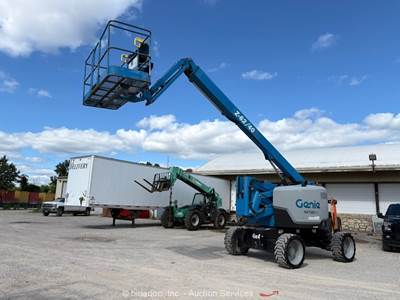 2016 Genie Z-62/40 62' 4WD Diesel Articulating Boom Lift Man Aerial bidadoo