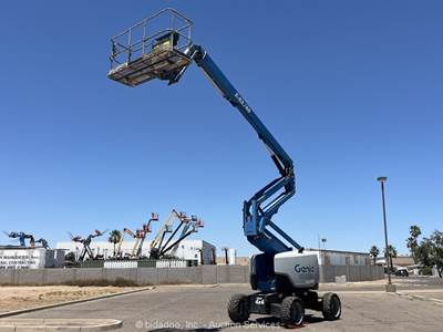 2016 Genie Z-62/40 62' 4WD Diesel Articulating Boom Lift Man Aerial Jib bidadoo