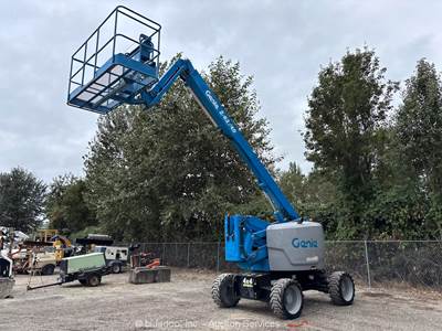 2016 Genie Z-62/40 62' 4WD Diesel Articulating Boom Lift Man Aerial bidadoo