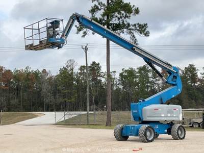 2014 Genie Z-80/60 80' 4WD Diesel Articulating Boom Lift Man Aerial Jib bidadoo