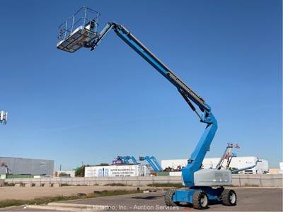 2014 Genie Z-80/60 80' 4WD Diesel Articulating Boom Lift Man Aerial Gen bidadoo
