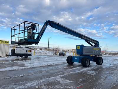 2014 Genie Z-80/60 80' 4WD Diesel Articulating Boom Lift Man Aerial Jib bidadoo