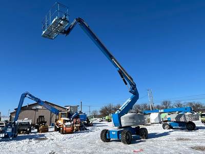 2015 Genie Z-80/60 80' 4WD Diesel Articulating Boom Lift Aerial Platform bidadoo