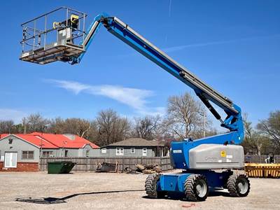2017 Genie Z-80/60 80' 4WD Diesel Articulating Boom Lift Manlift Aerial bidadoo