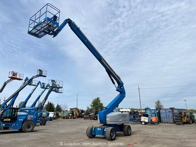 2016 Genie Z-80/60 80' 4WD Diesel Articulating Boom Lift Man Aerial Jib bidadoo