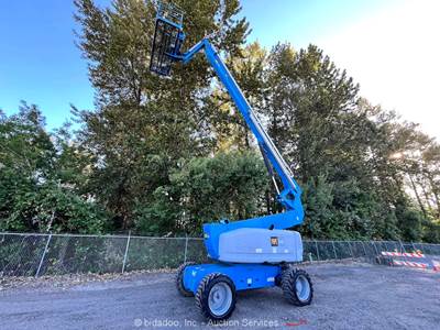 2012 Genie Z-80 80' 4X4 Diesel Articulating Boom Lift Man Aerial bidadoo