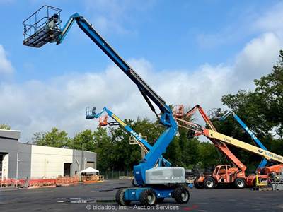 2015 Genie Z-80/60 80' 4WD Diesel Articulating Boom Lift Manlift Aerial bidadoo