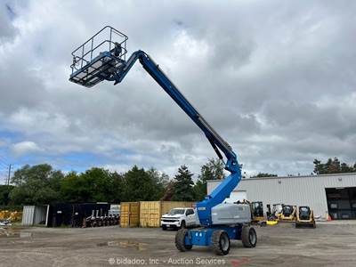 2017 Genie Z-80/60 78' 4WD Diesel Articulating Boom Lift Aerial Platform bidadoo