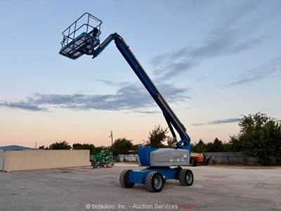 2015 Genie Z-80/60 80' 4WD Diesel Articulating Boom Lift Platform Aerial bidadoo