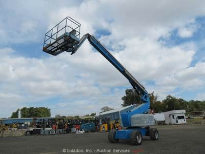 2016 Genie Z-80/60 80' 4WD Diesel Articulating Boom Lift Man Aerial Jib bidadoo