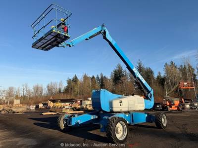 2014 Genie ZX-135/70 135' 4WD Diesel Articulating Boom Lift Man Aerial bidadoo