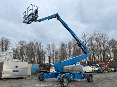 2014 Genie ZX-135/70 4WD Diesel Articulating Boom Lift Aerial Platform bidadoo