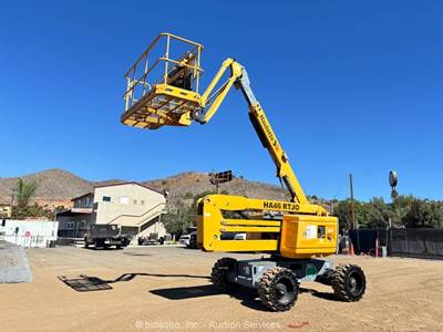 2018 Haulotte HA46 RT JO 46' 4WD Diesel Articulating Boom Lift Man Jib bidadoo