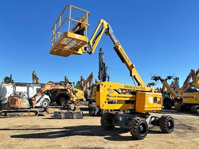 2021 Haulotte HA46 RTJ Pro 45' 4WD Diesel Articulating Boom Lift Man bidadoo