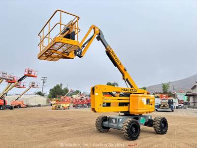 2018 Haulotte HA46RT JO 46' 4WD Diesel Articulating Boom Lift Man Aerial bidadoo
