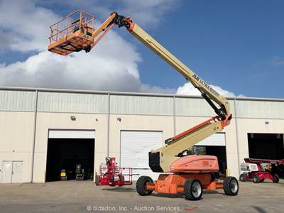 2016 JLG 1250AJP 125' 4WD Diesel Articulating Boom Lift Man Aerial Jib bidadoo