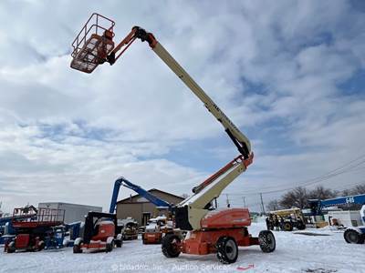 2015 JLG 1250AJP 125' 4WD Diesel Articulating Boom Lift Man Aerial Jib bidadoo