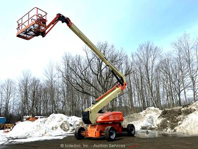 2014 JLG 1250AJP 125' 4WD Diesel Articulating Boom Lift Man Aerial Jib bidadoo
