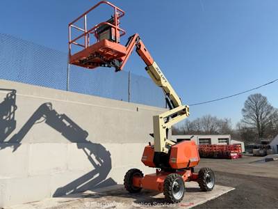 2014 JLG 340AJ 33' 4WD Diesel Articulating Boom Lift Man Aerial Platform bidadoo