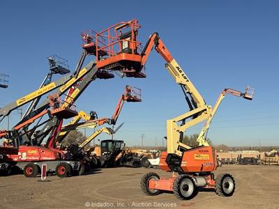 2018 JLG 340AJ 34' 4WD Dual Fuel Articulating Boom Lift Man Aerial bidadoo