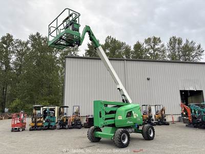 2017 JLG 450A 45' 4WD Articulating Boom Lift Man Aerial Platform Kubota bidadoo