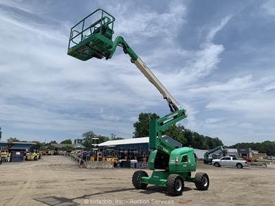 2017 JLG 450A 45' 4WD Diesel Articulating Boom Lift Man Aerial Platform bidadoo