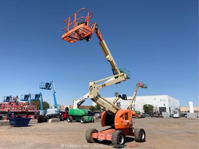 2014 JLG 450AJ 45' 4WD Diesel Articulating Boom Lift Man Aerial Platform bidadoo